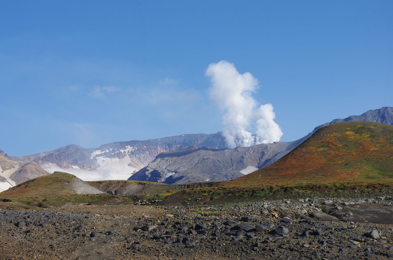 blue, tranquil scene, volcano, steam release, the snow, cloud - sky, the foot, power in nature, mountain plateau, no people, the eruption, clouds, outdoors