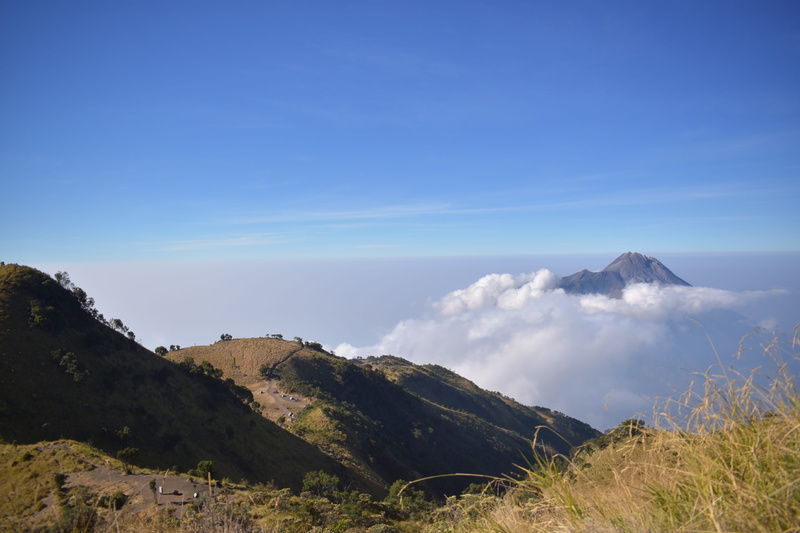 remote, blue, indonesia, travel, beauty in nature, plant, land, landscape, nature, idyllic, volcanic crater, copy space, no people, volcano, sky, tranquility