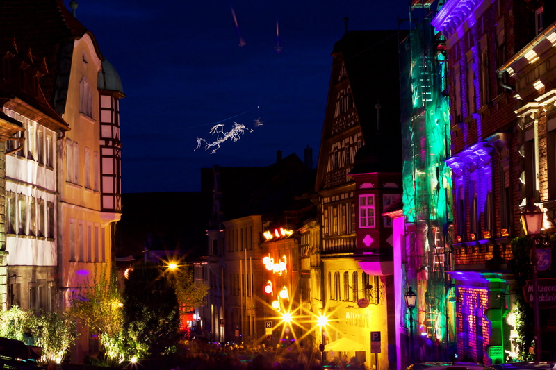 night, long, decoration, outside, beautiful, built structure, bright, architecture, festival, time, color, sky, germany, historical, lighting equipment