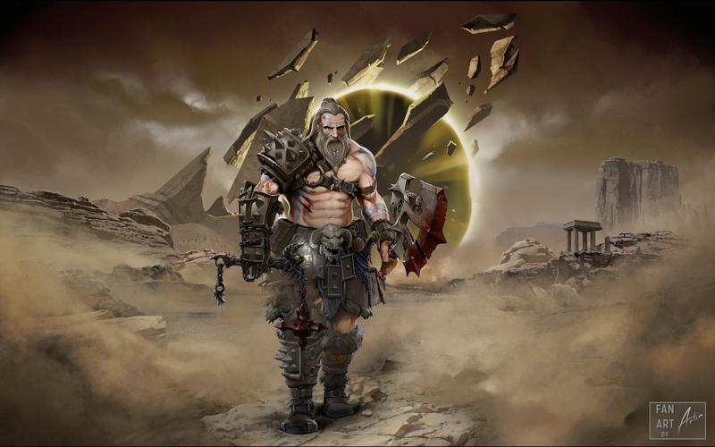Diablo, 1080P, Barbarian (Diablo III), Diablo III