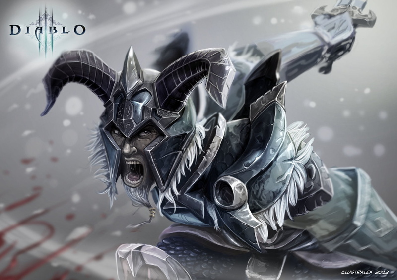 Diablo III, Diablo, Barbarian (Diablo III), 1080P