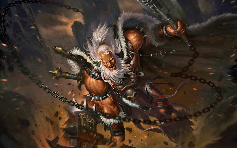 Diablo, Diablo III, 1080P, Barbarian (Diablo III)