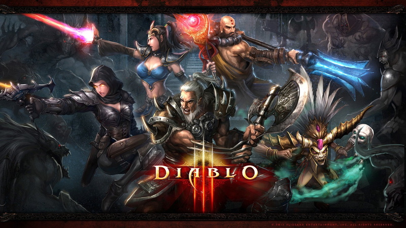 Wizard (Diablo III), Diablo, Monk (Diablo III), Barbarian (Diablo III), Diablo III, Witch Doctor (Diablo III), 1080P, Demon Hunter (Diablo III)