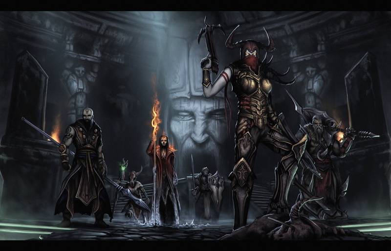Crusader (Diablo III), Diablo III, Barbarian (Diablo III), Monk (Diablo III), Witch Doctor (Diablo III), Diablo, Wizard (Diablo III), Demon Hunter (Diablo III)