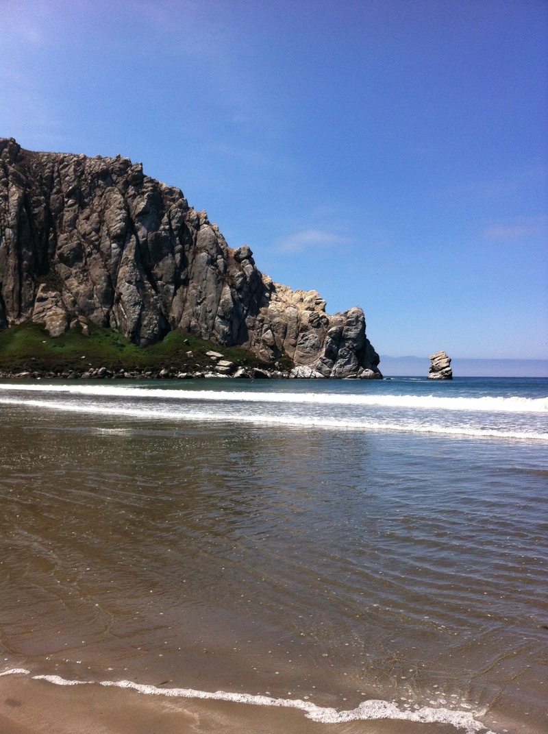 rock - object, outdoors, 2K, beauty in nature, solid, coastal, tranquility, ocean, rock formation, sky, horizon over water, california, nature, beach