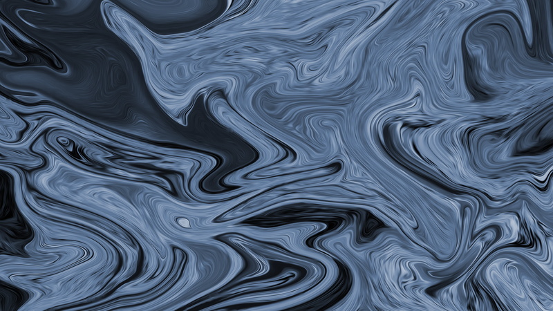 ArtStation, fluid, blue, gray, colorful, shapes, liquid, monochrome, artwork, 4K, abstract