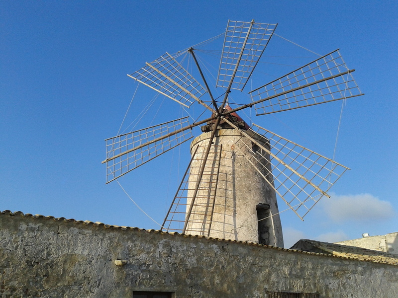 built structure, 2K, mill, blue, low angle view, no people, environment, nature, sky, history, fuel and power generation, the past, alternative energy