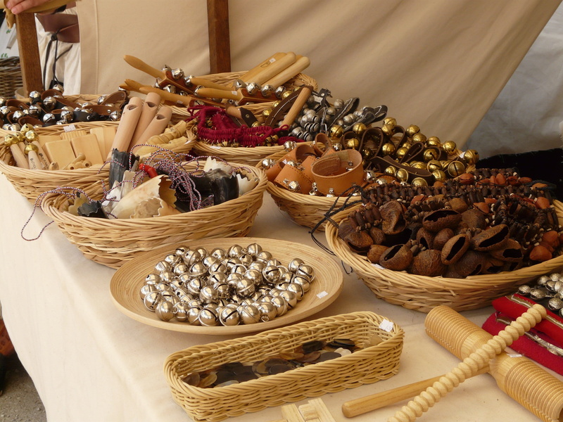 medieval market, basket, no people, food and drink, arrangement, bell, 2K, abundance, variation, for sale, creativity, table, choice, art and craft, luxury