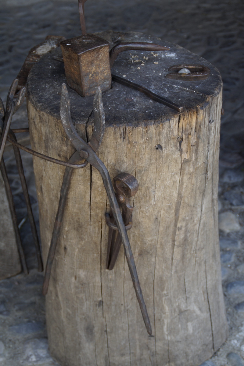 work tool, no people, hand tool, metal, southern germany, high angle view, architecture, baden württemberg, decline, old, day, woods, tree, 5K, log, kanzach