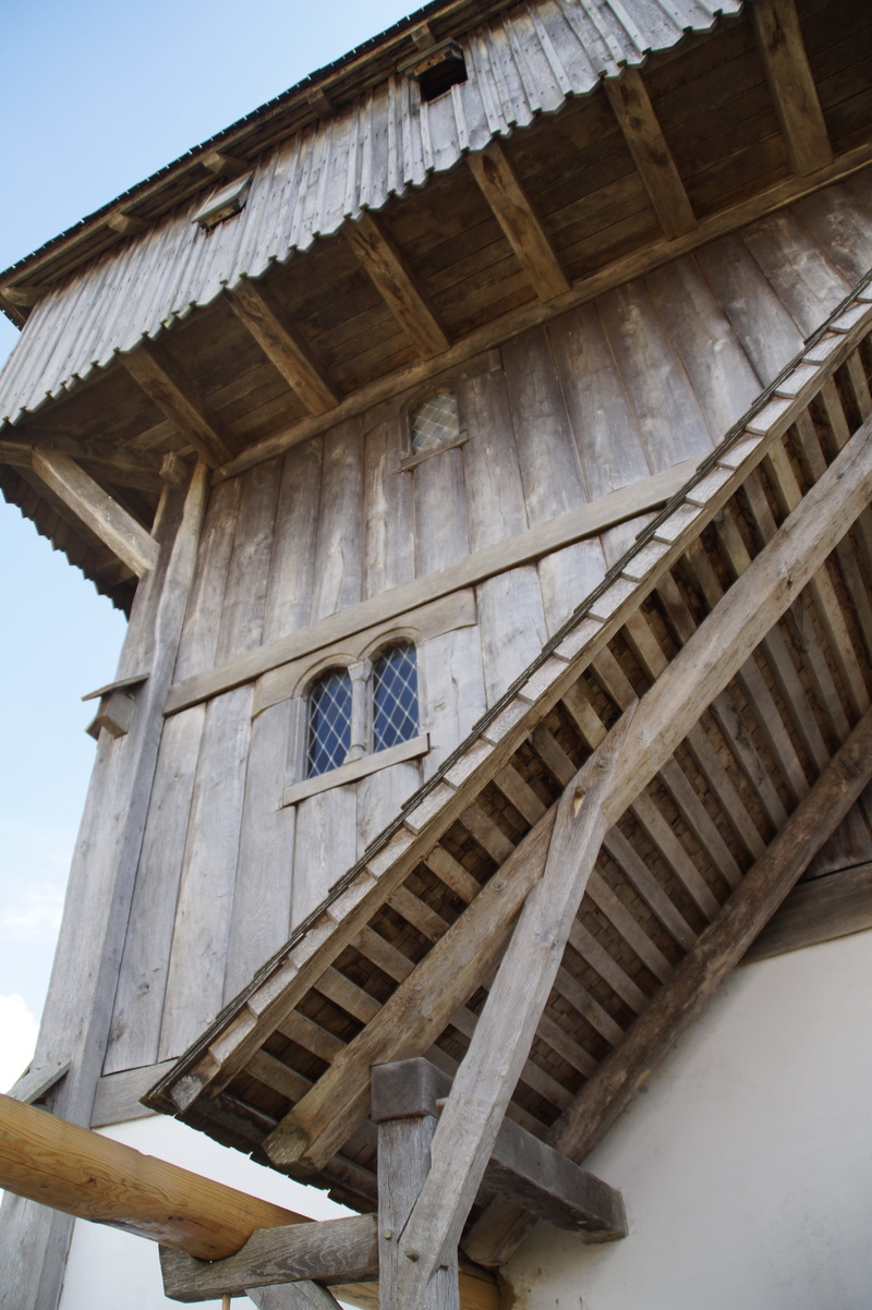 roof, bridge, building exterior, woods, built structure, 5K, the past, knights castle, southern germany, architecture, reconstructed, no people, old, sky