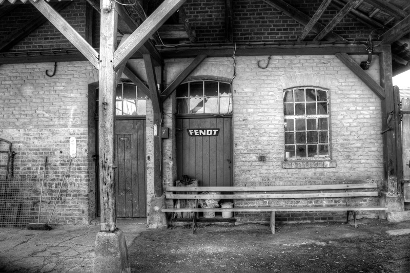 iron, closed, sign, building, door, text, brick wall, day, window, abandoned, wall, old, built structure, workshop, outdoors, stainless, craft, obsolete