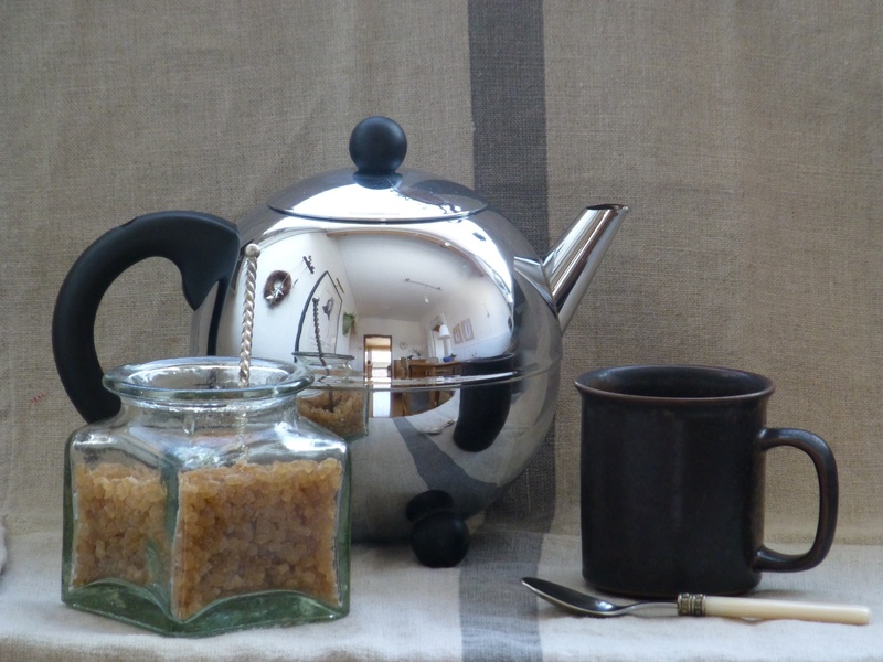 food and drink, tray, mug, kitchen utensil, indoors, no people, table, drink, container, tea - Hot Drink, teapot, refreshment, pot, tea, coffee pot, freshness
