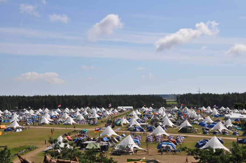 large group of people, tent, stock, world jamboree, tree, nature, real people, mode of transportation, sweden, camping holidays, architecture, 4K, group of people