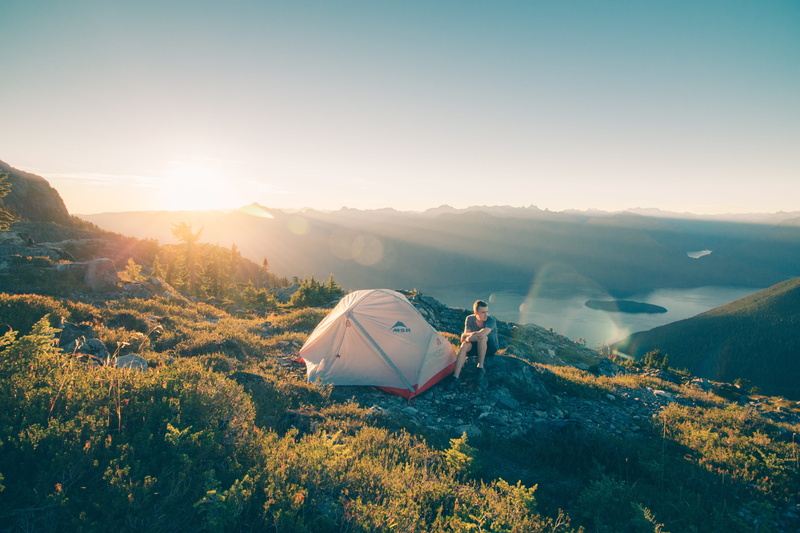 environment, highland, adventure, non-urban scene, mountain range, vacations, sky, cloud, one person, trip, climbing, summit, ridge, hill, tent, mountain