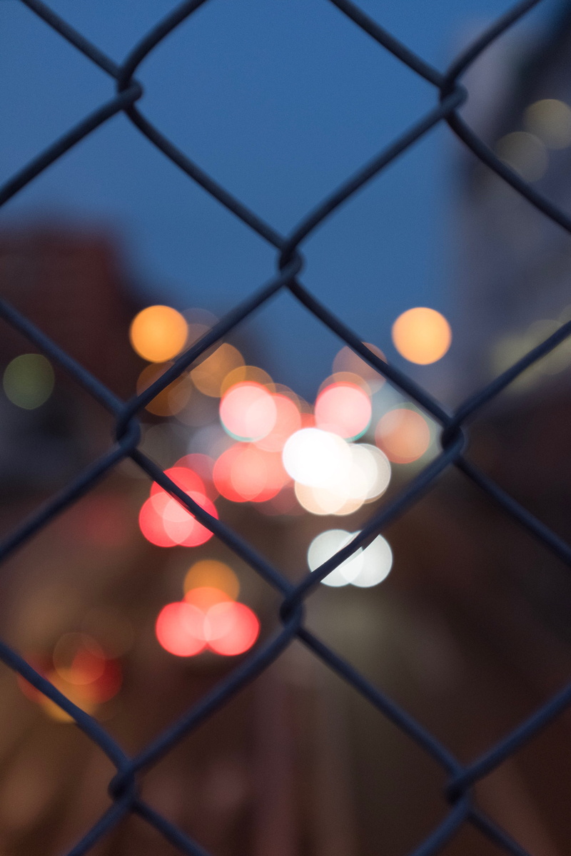 barrier, lights, banister, asphalt, electricity, matsuyama, boundary, night, close-up, 4K, lighting, dusk, illuminated, security, lens flare, pattern