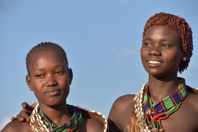 child, togetherness, men, tribe, portrait, leisure activity, 5K, looking at camera, teenager, lifestyles, africa, boys, two people, innocence, day, ethiopia