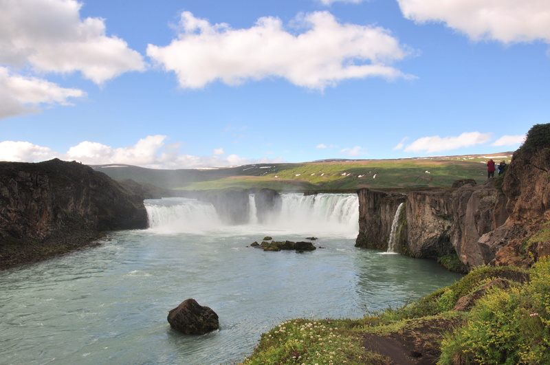 tranquility, land, cloud - sky, environment, sky, outdoors, rock - object, rock, tranquil scene, iceland, flowing, day, lan, beauty in nature, water, solid
