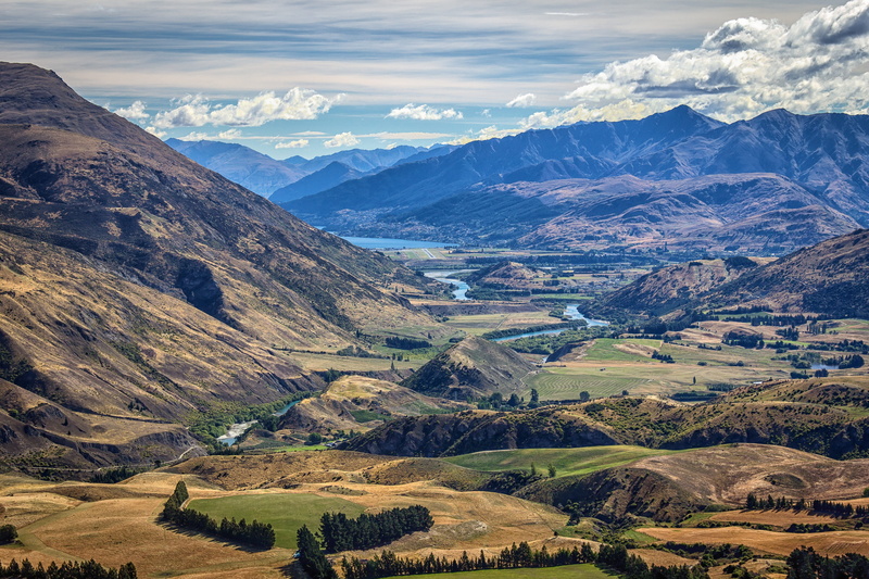 south island, green, new zealand, river, valley, graze, environment, mountain, hdr, tranquil scene, snowcapped mountain, no people, travel destinations