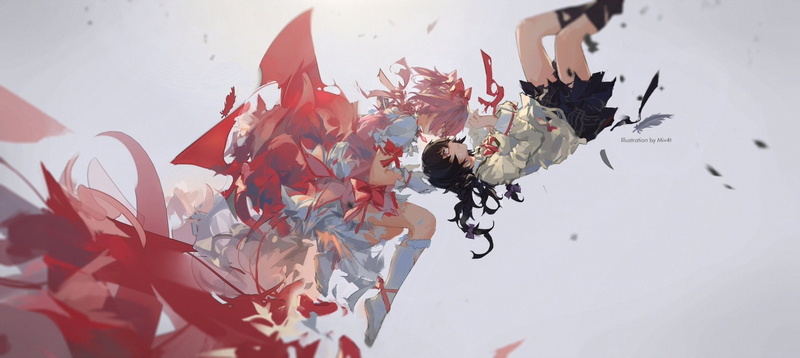 1080P, Anime, Homura Akemi, Madoka Kaname, Puella Magi Madoka Magica