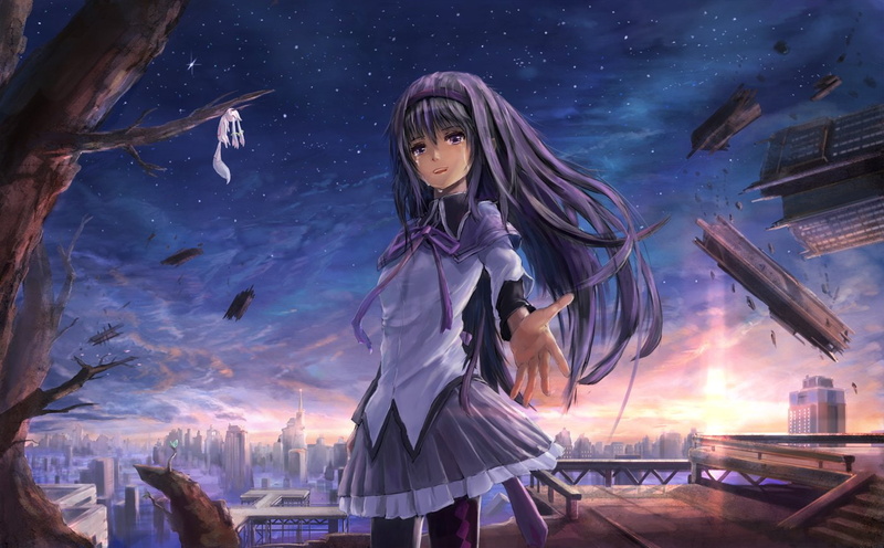 720P, Puella Magi Madoka Magica, Homura Akemi, Anime