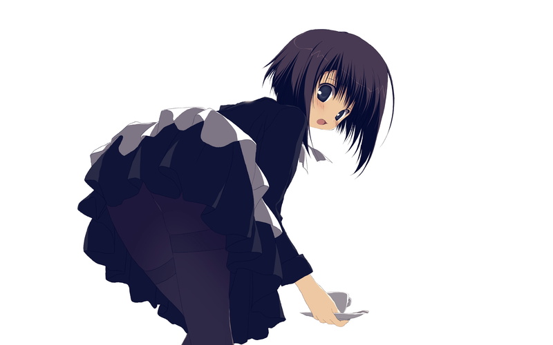 art, standing, women, cute, side view, young adult, dress, bangs, beauty, girl, 4K, copy space, cut out, black, white background, casual clothing, one person
