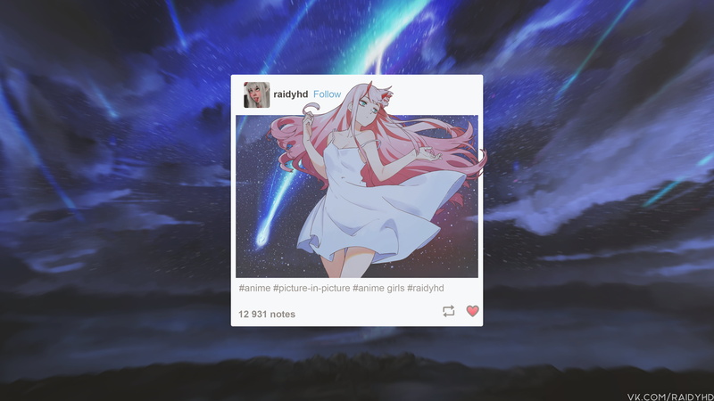 anime, anime girls, Zero Two (Darling in the FranXX), Code:002, picture-in-picture, 4K
