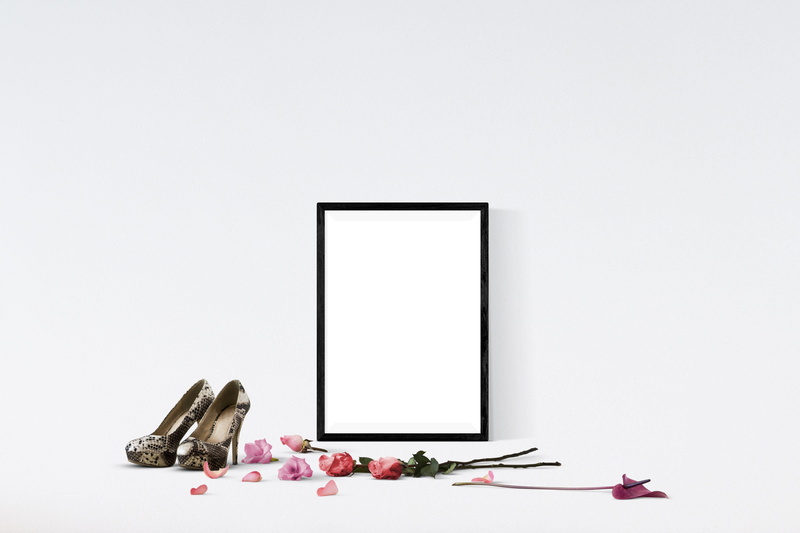 nature, white background, flower, artwork, 5K, mockup, frame, rose, studio shot, copy space, indoors, beauty in nature, variation, presentation, no people
