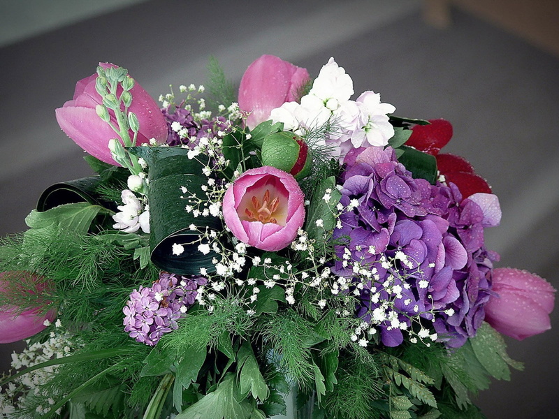 fragility, petal, bouquet, purple, vase, indoors, pink, vulnerability, beauty, peony, romance, gypsophila, lilac, summer, flowering plant, multi Colored