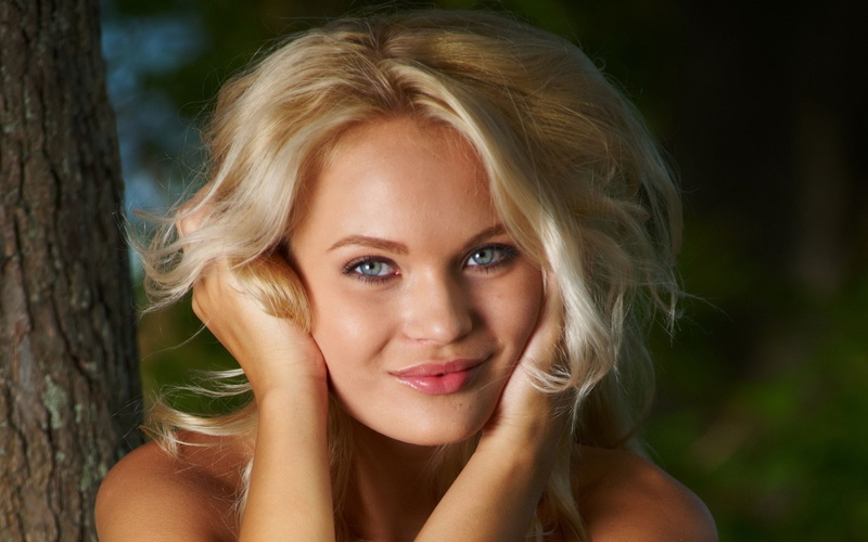 Blue Eyes, Blonde, 2K, Smile, Adults, Talia Cherry