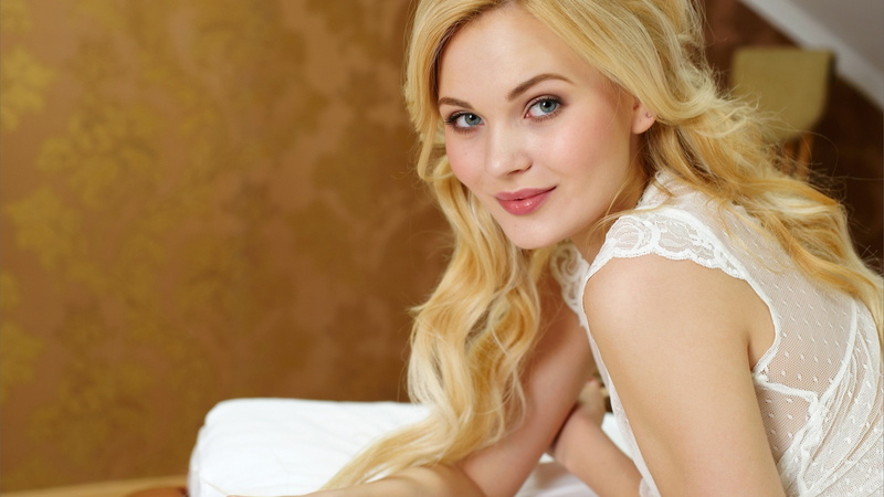 blue eyes, Blonde, Talia Cherry, 2K