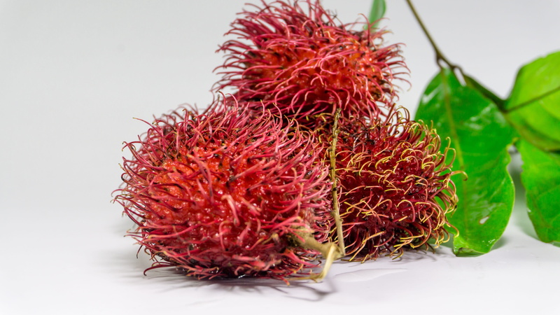 thai, food, ripe, asia, spiky, closeup, indoors, natural, 5K, organic, white, no people, health, healthy lifestyle, tree, vegetarian food, ftuits, exotic