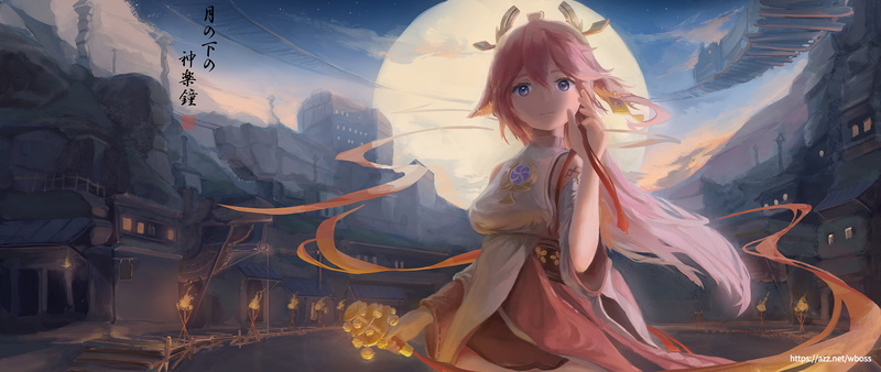 anime girls, wboss, 2K, anime, Genshin Impact