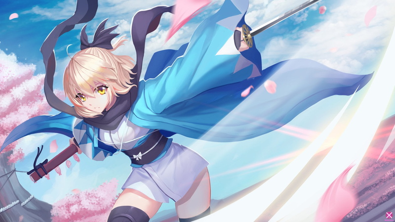 portrait, emotion, front view, arms raised, Fate/KOHA-ACE, sunlight, day, Sakura Saber, one person, nature, women, boys, child, childhood, Fate Series