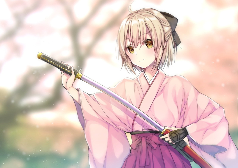 Saber (Fate Series), hairstyle, real people, beautiful woman, portrait, blond hair, holding, outdoors, young adult, clothing, front view, 1080P, beauty