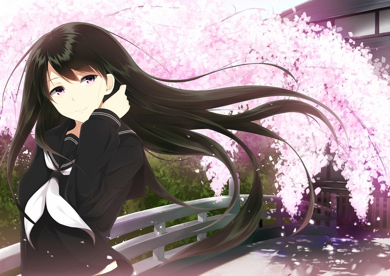 girl, female, casual clothing, Anime, standing, sunglasses, leisure activity, cherry, pink Color, young Adult, plant, elegance, human Face, computer Graphic
