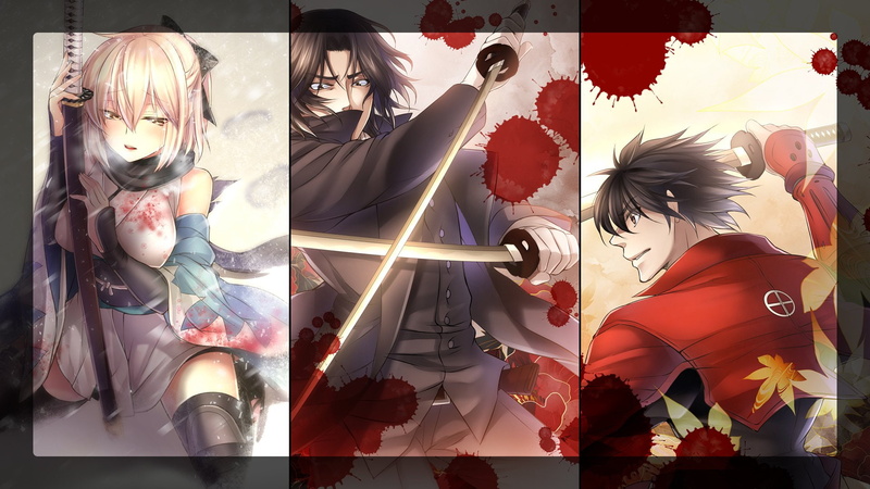 Anime, Drifters, Toshizou Hijikata, Crossover, 1080P, Toyohisa Shimazu, Fate/Grand Order, Sakura Saber