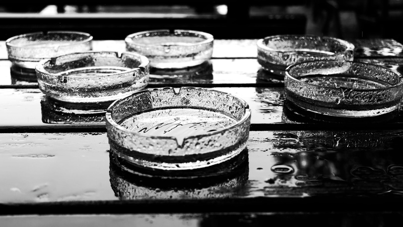 reflection in water, glass, stack, wood, drink, 4K, wet table, metal, group of objects, after the rain, food and drink, close-up, storm, still life, in a row