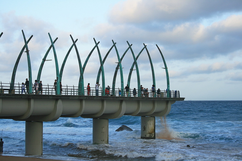 no people, building exterior, beach, pillars, day, outdoors, horizon, sea, blue, built structure, nature, shore, Structure, Pier, scenics - nature, whalebone theme