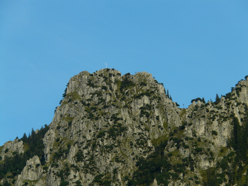 outdoors, allgäu alps, sorg schrofen, forest of shadows, plant, subsidiary peaks, copy space, formation, solid, beauty in nature, clear sky, tine, jungholz