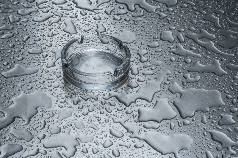 raindrop, rain, close-up, high angle view, drop of water, drop, purity, metal, drink, glass, table, pattern, water, nature, backgrounds, wet, 2K, ashtray