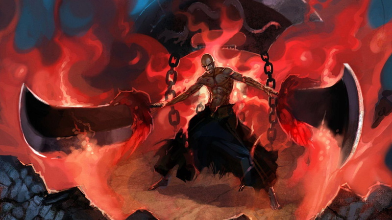 1080P, 1920x1080, character, ikkaku, bleach, graphic, ikkaku madarame, madarame, anime