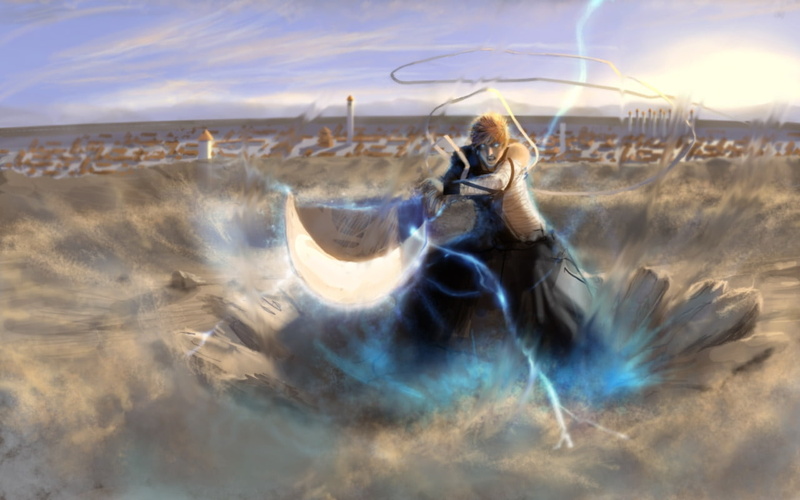 kurosaki, hd, x, art, anime, 720P, ichigo, bleach, bankai, kurosaki ichigo