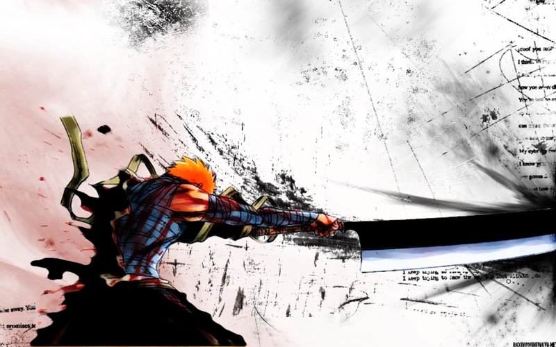 hd, art, 720P, kurosaki, x, ichigo, bleach, anime, kurosaki ichigo, zanpakuto
