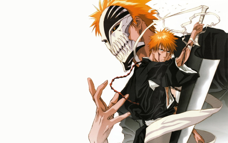 zanpakuto, hollow, bleach, hd, kurosaki ichigo, art, x, anime, ichigo, 1080P, kurosaki