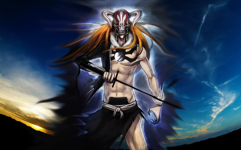 vastolorde, bleach, kurosaki, 720P, hollow, weapons, art, x, kurosaki ichigo, ichigo, anime, hd, horns