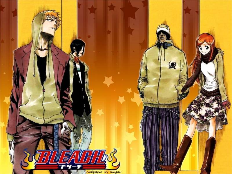 Ichigo Kurosaki, Uryu Ishida, Orihime Inoue, Yasutora Sado, 720P, Bleach