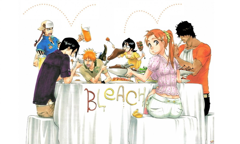 chad, sado, abarai, kurosaki, anime, renji, bleach, inoue, rukia, hd, kuchiki, ishida, food, 720P, yasutora, ichigo, ury, art, orihime