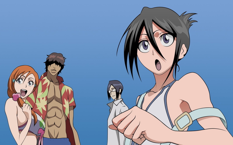 Bleach, Orihime Inoue, Uryu Ishida, 1080P, Yasutora Sado, Rukia Kuchiki