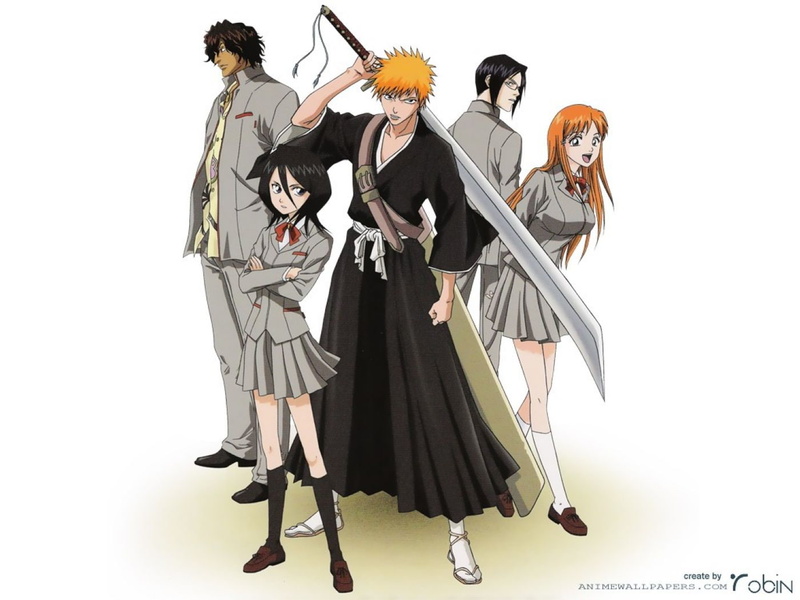 Orihime Inoue, Rukia Kuchiki, Yasutora Sado, 720P, Uryu Ishida, Ichigo Kurosaki, Bleach