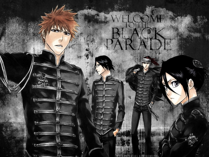 abarai, kurosaki, ishida, art, uniforms, kuchiki, ichigo, x, bleach, rukia, hd, uryuu, renji, 480P, anime